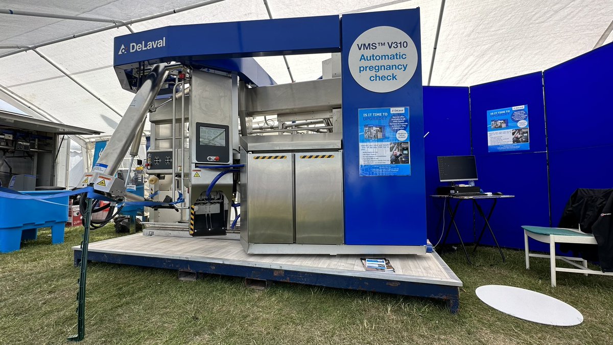 We welcome you <a href="/RoyalCornwall/">Royal Cornwall Show</a> for a second day🎉. Please come and see us @ the stand 584 to see The Best Robot Milker - DeLaval V300 
 #RCS2023 <a href="/DeLaval_UK_IRE/">DeLaval_UK_IE</a>