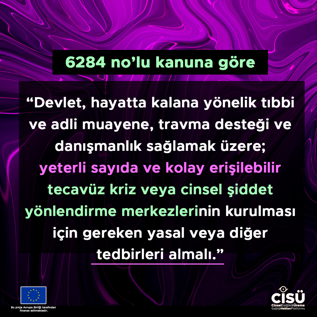 🗣️Cinsel ve fiziksel şiddet kadınların psikolojik ve fizyolojik sağlığını etkiliyor. Maalesef hala #cinselsiddet ile ilgili yeterli yönlendirme mekanizması kurulamadı. Sağlık personeli, cinsel şiddet ve tecavüzle ilgili muayene prosedürlerinde yetersiz kalabiliyor. 👇