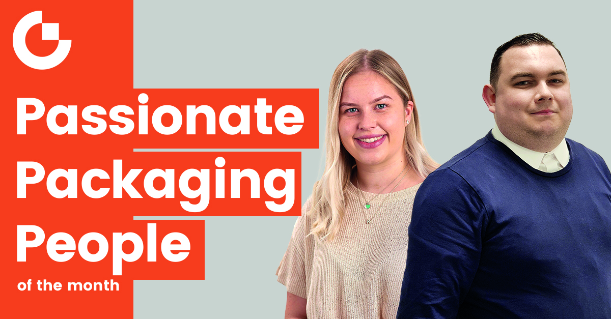 Our passionate packaging people are at the heart of what we do. This month we celebrate two members of the team who have gone above and beyond to give our customers packaging that is smarter for business, people and the planet. Thank you for all your hard work Kristen and Gavin!