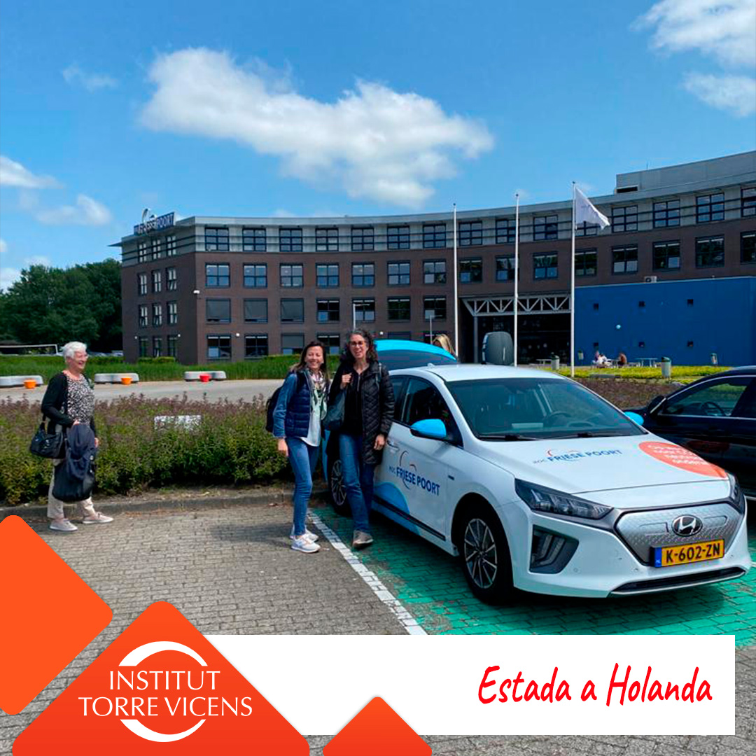 📆Recentment, la Mercè Aldavert i l'Anna Tomé, han realitzat una estada a Holanda al centre Roc Friese Poort. En aquesta van veure les seves instal·lacions i empreses on l'alumnat fa les estades.