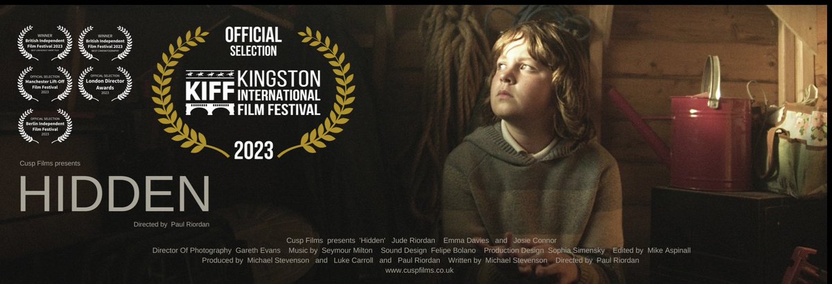 CuspFilms (@cuspfilms) on Twitter photo Delighted to announce another festival selection for our short film Hidden!!
Kingston International Film Festival!
Thank you <a href="/KIFFESTUK/">Kingston International Film Festival</a> We can’t wait to be part of this!!
Screening details to follow!!
#filmfestival #shortfilm #indiefilm #youngcarers #youngcarersawareness Delighted to announce another festival selection for our short film Hidden!!
Kingston International Film Festival!
Thank you <a href="/KIFFESTUK/">Kingston International Film Festival</a> We can’t wait to be part of this!!
Screening details to follow!!
#filmfestival #shortfilm #indiefilm #youngcarers #youngcarersawareness