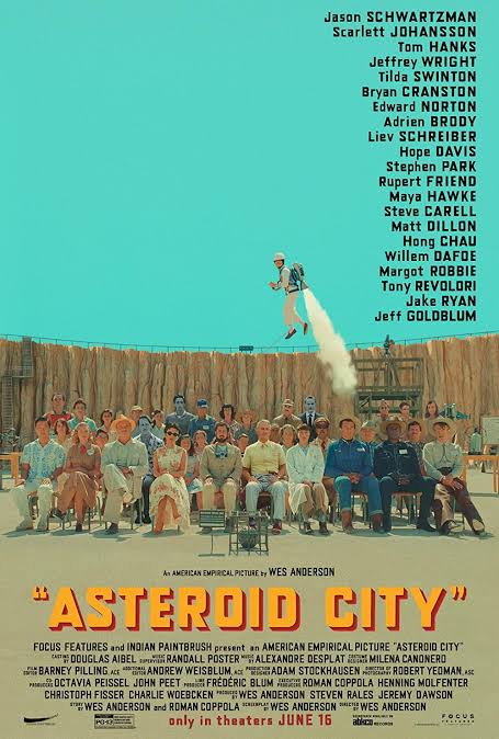 #NowWatching ASTEROID CITY #WesAnderson #JasonSchwartzman #ScarlettJohansson #TomHanks #JakeRyan #JeffreyWright #TildaSwinton #BryanCranston #WillemDafoe #EdwardNorton #AdrienBrody #LievSchreiber #HopeDavis #StephenPark #RupertFriend #MayaHawke #SteveCarell #MattDillon (cont.)