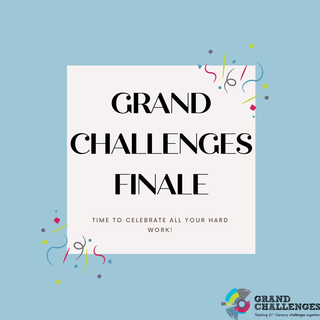 Now your projects are completed, you will present to your own challenge in the morning, followed by the finale in the Alumni Auditorium where you'll get to hear from groups from all the challenges before showing off your own work and mingling in the Forum for our Showcase 🎉