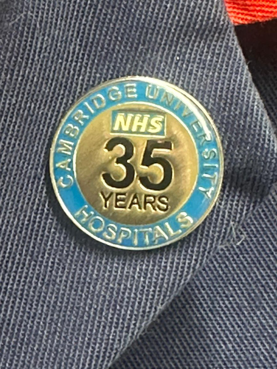 What an amazing achievement! 🎉🎉

Our wonderful frailty specialist nurse Juliet has given 35 years service to <a href="/CUH_NHS/">Cambridge University Hospitals NHS</a>!

Well done Juliet!