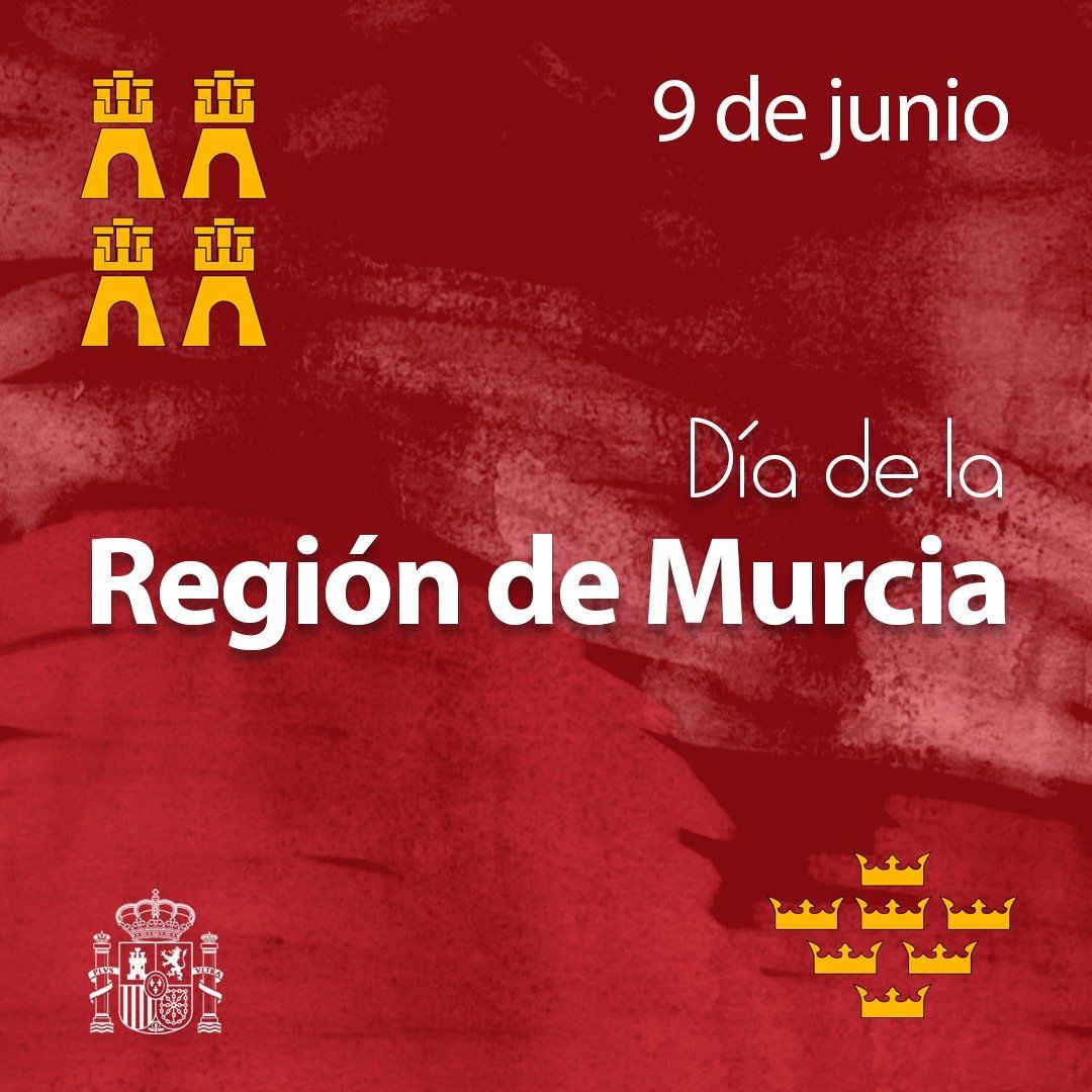 Feliz día de la mejor Región del mundo, la nuestra, nuestra Región de Murcia. ❤️🇪🇦
