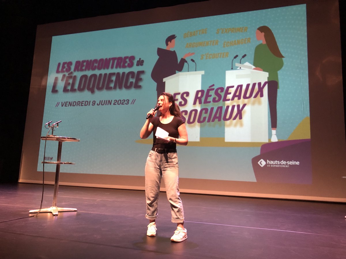 L'Atelier Canopé 92 est aujourd'hui jury pour les rencontres de l'éloquence de <a href="/hautsdeseinefr/">Département des Hauts-de-Seine</a> !
Plus de 400 élèves sont réunis ce matin pour ce concours ayant pour thème cette année : les réseaux sociaux. #éloquence #réseauxsociaux