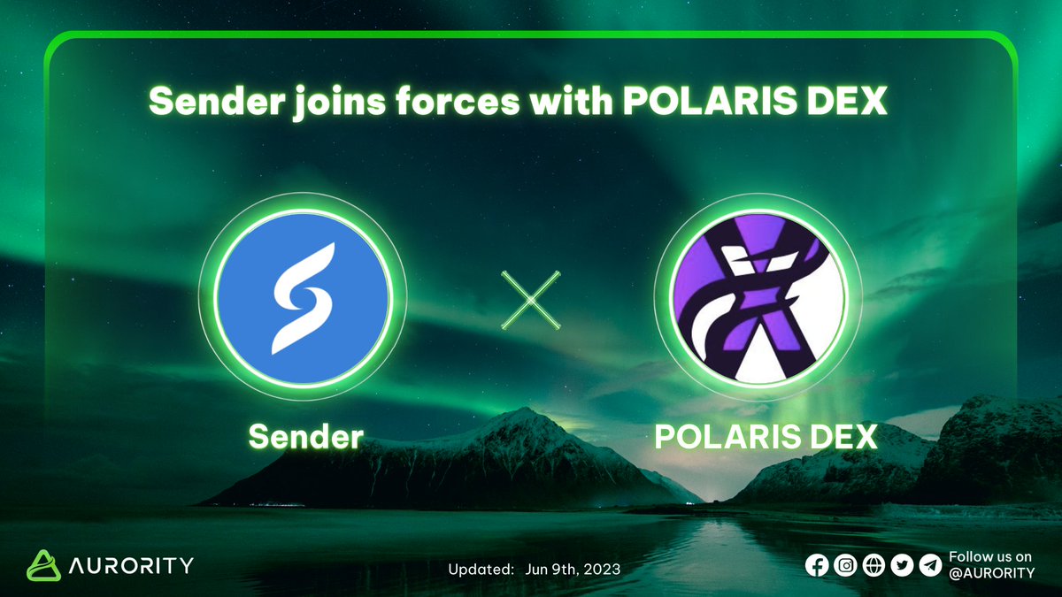 Aurority_com's tweet photo. 🤝@SenderWallet joins forces with @PolarisFinance_🤝
🛰Polaris #DEX is a permissionless #decentralized exchange built on @auroraisnear's #AMM
💁Once the integration is complete, #polaris users can connect to their #wallets via #Sender
#Aurora #Aurority $AURORA #Web3 https://t.co/OcEkHJkm1V