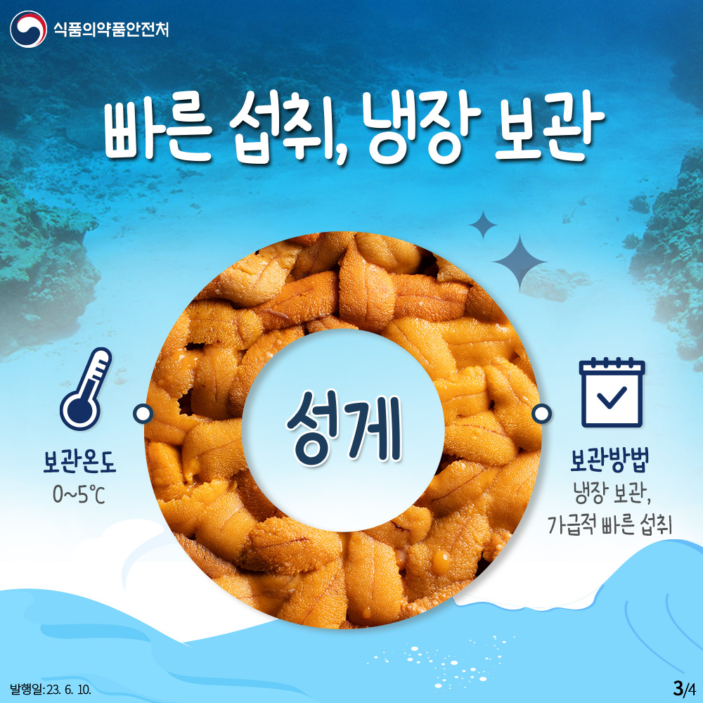TheMFDS's tweet image. 밤송이 조개라고도 불리는 까슬까슬 #성게 

성게를 고를 땐 알의 색이 노랗고 진한 것을 골라주세요 !
검은색이 섞여있거나 갈색을 띠지 않는 것이 좋아요😄