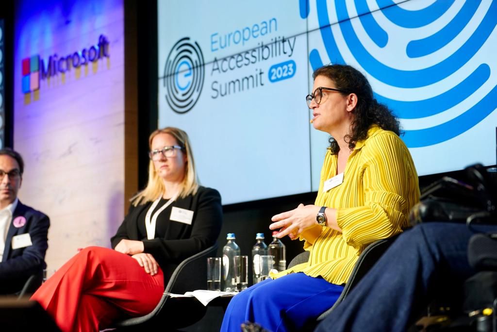 euroblind's tweet photo. Yesterday, @euroblind attended the #EuropeanAccessibilitySummit hosted by @MyEDF and @Microsoft in Brussels.
💻 During the event, we participated in a session focused on enabling an accessible digital work environment. https://t.co/eA5F85nxGG