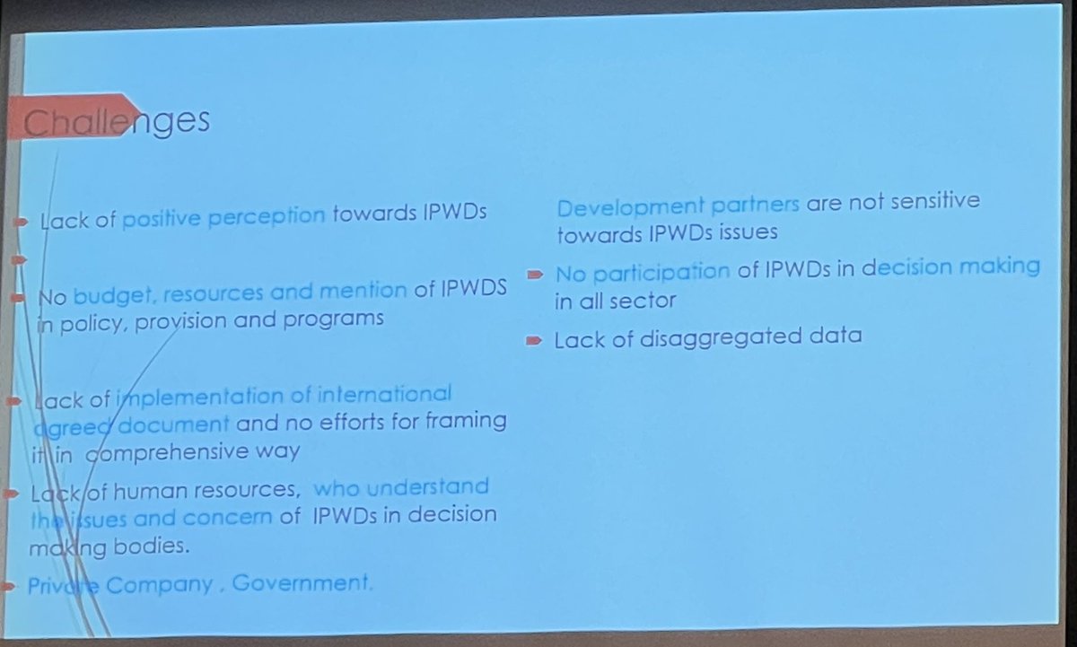 Khadga Bahadur Magar, from Nepal Indigenous Disabled Association(NIDA) speaking at the #RBHRF2023 #Bizhumanrights highlights the multiple  challenges to the person with disabilities.