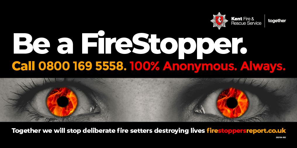 Deliberate fires put lives at risk, and take us away from other emergencies. 
As part of #FireStoppers, we're encouraging people to share information to help us stop those responsible for arson. You can help by reporting anonymously: 📞0800 169 5558 or 👉 forms.theiline.co.uk/firestoppers
