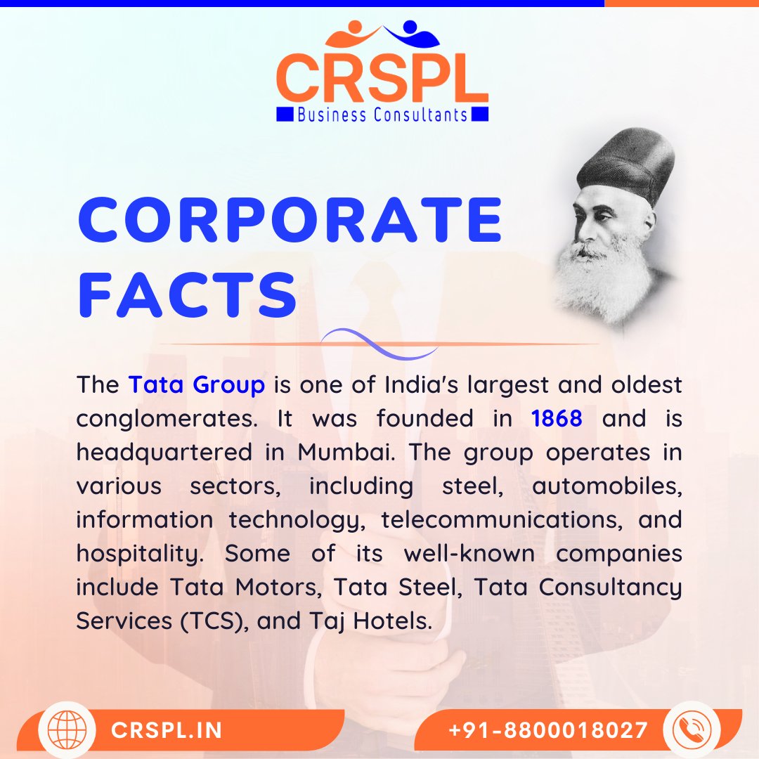 Corporate Facts

CRSPL | Business Consultants
☎️ +91-8800018027 | +91-8800018023
📧 info@crspl.in | mail.crspl@gmail.com
🌐 crspl.in

#crspl #thecrspl #crspltech #crspltechnologies #business #startup #startupindia #consultancy #corporate #CorporateFacts #facts