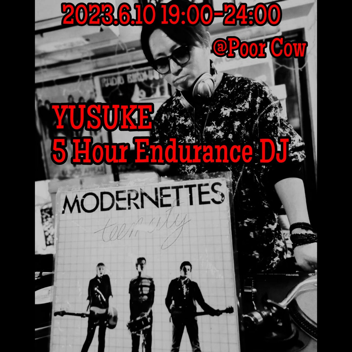 yusukeshin's tweet photo. ロックの日の翌日、自分にとっては5時間DJの日です。
19時から24時まで、精根尽きるまで、やり切ります。
ぜひ飲みに来てください🍻
#poorcow #5hourendurancedj #5時間耐久dj #dj #djlaundry #一人LAUNDRY https://t.co/SFZ2ES9jij