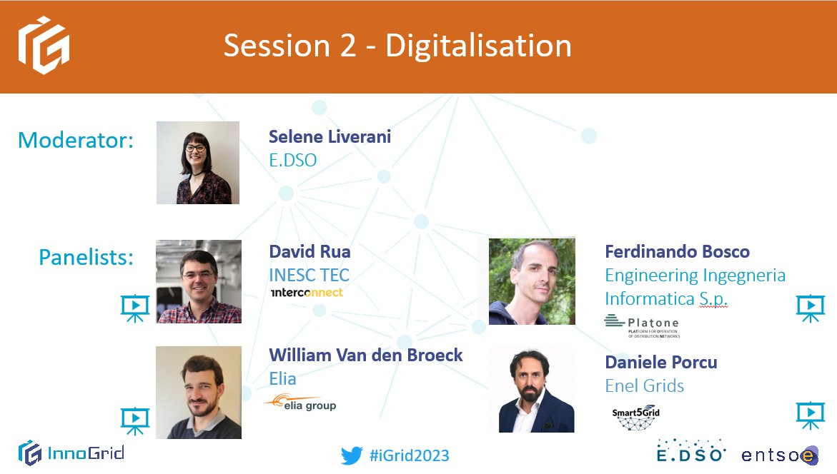 👤 Now on #iGrid2023 - Session II on #Digitalisation presents <a href="/InterConnectPrj/">InterConnect Project</a>, #MAM, <a href="/PlatoneH2020/">PlatoneH2020</a>, and <a href="/smart5grid/">Smart5Grid</a>.