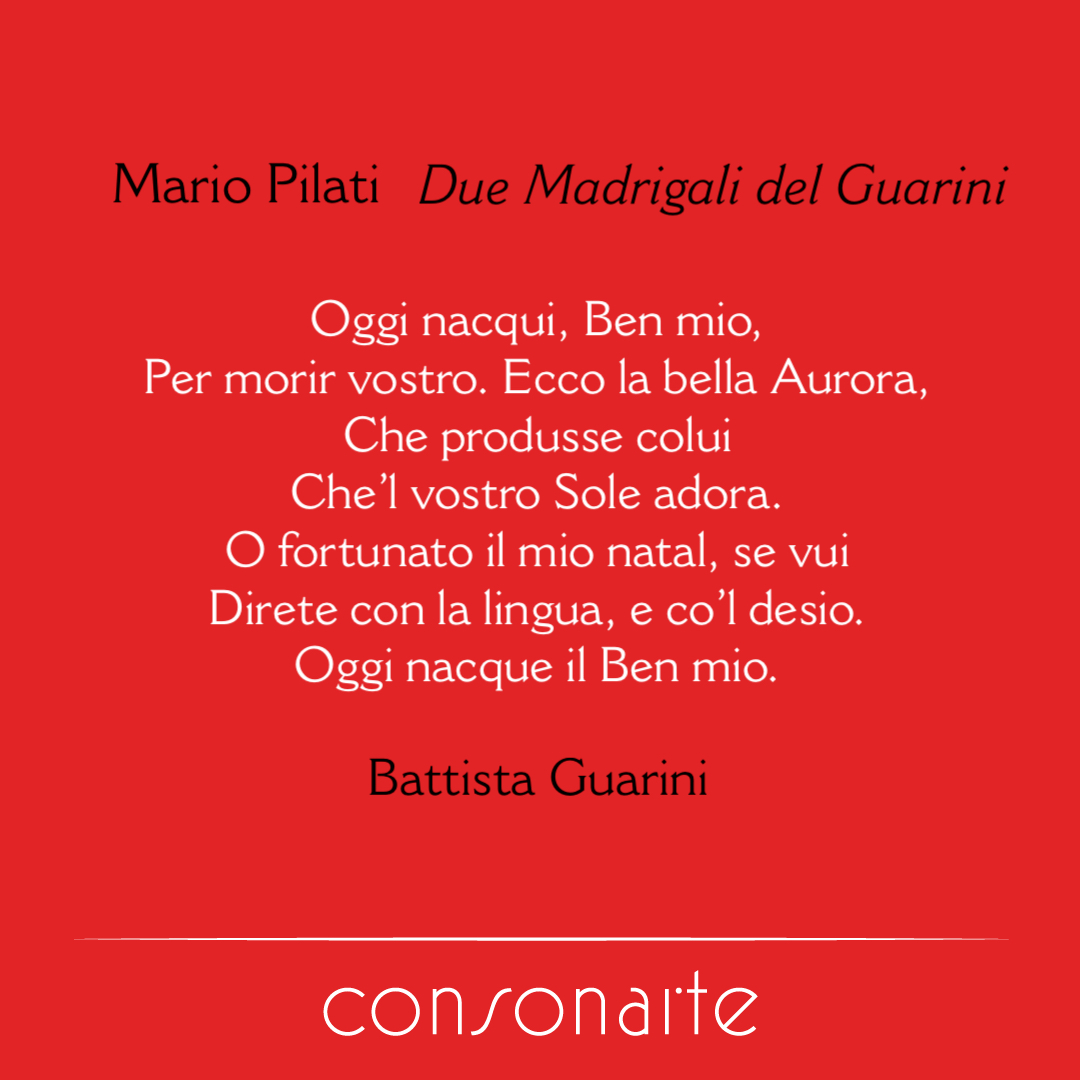 Consonarte's tweet photo. Canto Recital | Consonarte | Lirica
Mario Pilati “Due Madrigali del Guarini”
per Canto e Pianoforte, 1932

https://t.co/wSihqlefbV

#MarioPilati #BattistaGuarini #NataleDellAmante #Lirica #CantoRecital #Canto #Pianoforte https://t.co/Gr3IziWnZx