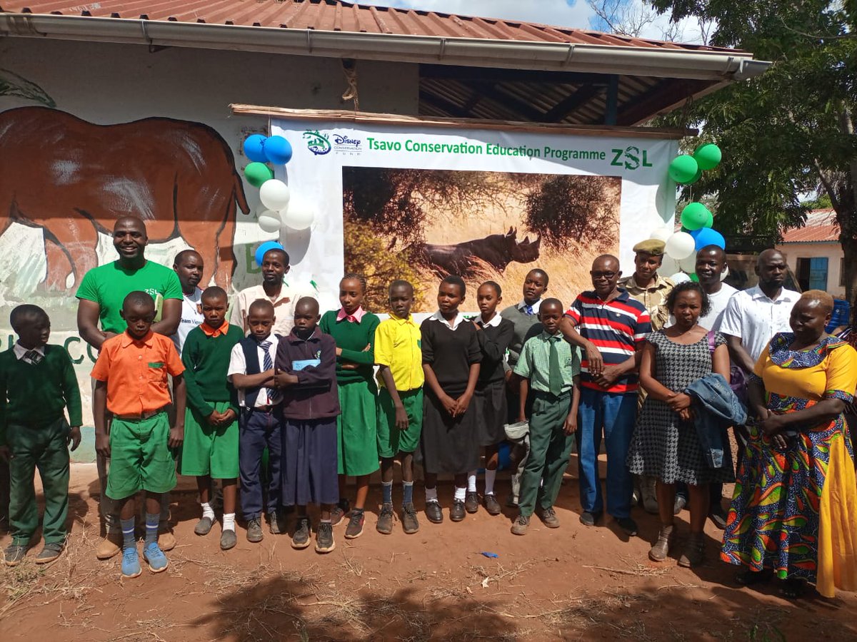 ZSLAfrica's tweet photo. ZSL Kenya recently launched its exciting new Tsavo Conservation Education Project funded by @DisneyConserves! We are setting up conservation clubs in schools in #Tsavo to to instil #conservation education and foster responsibility for protecting the surrounding environment. https://t.co/CMxdmJa84J