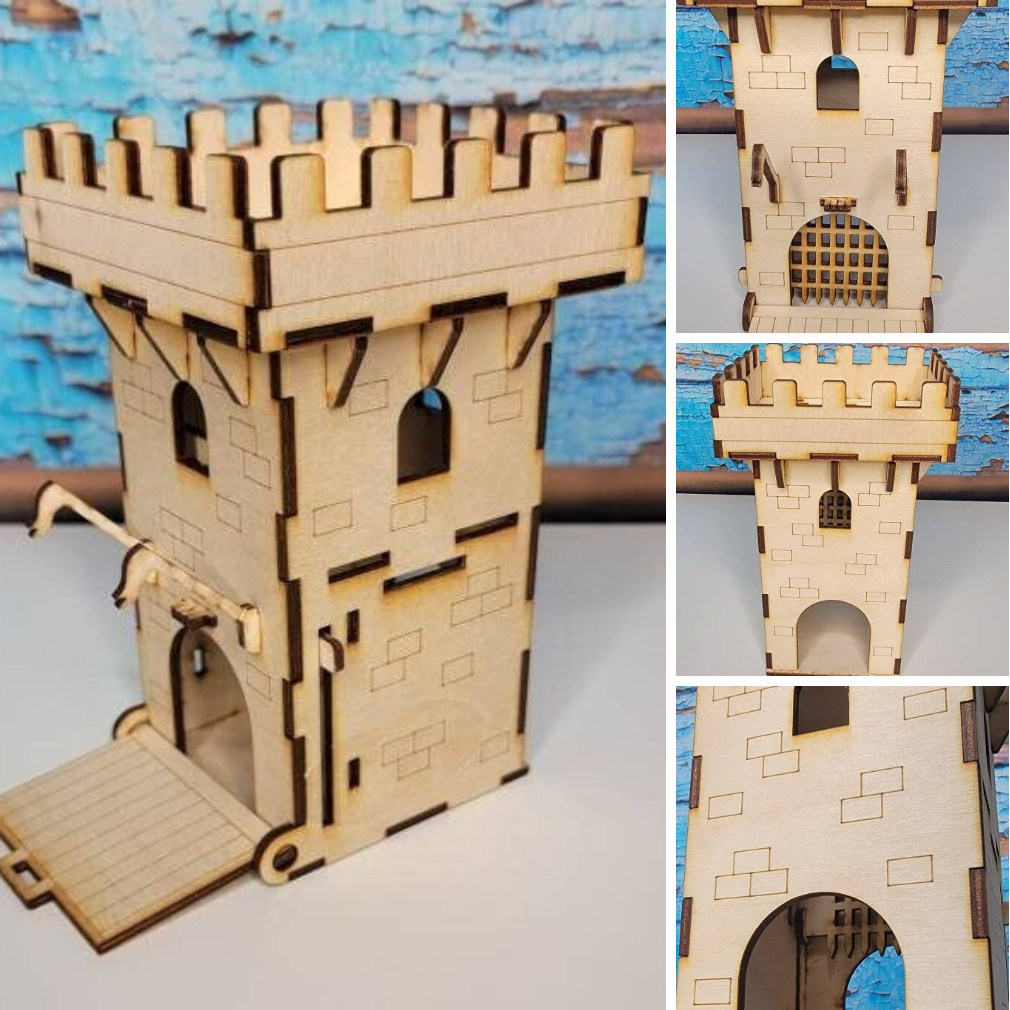 Castle Main Gate - Miniature Castle - RPG Accessories etsy.me/3ERZWeT <a href="/etsymktgtool/">Etsy Marketing Tools</a>