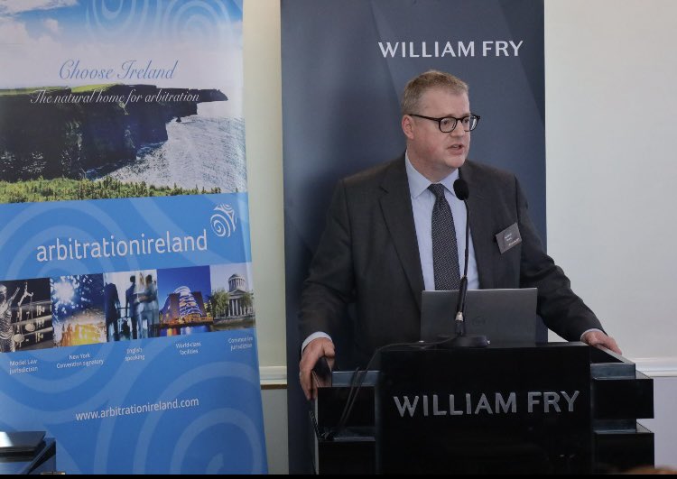 arbitrationire's tweet photo. Yesterday evening, @WilliamFryLaw hosted @arbitrationire event
'”ADR', an alternative in environmental and climate disputes?” in conjunction with @dublindispweek

#DIDW23 #IrelandForLaw https://t.co/R4Z6XmpUwh