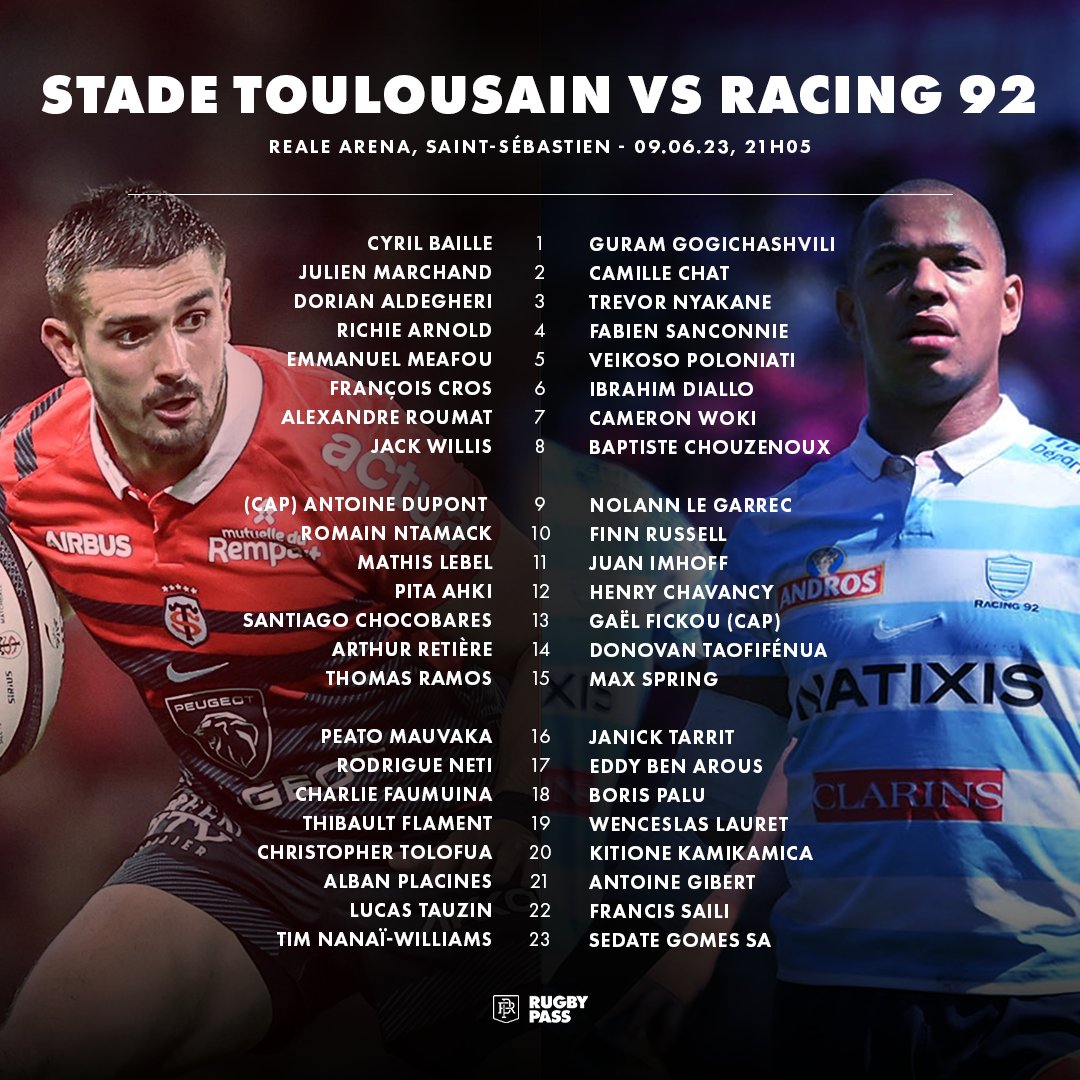RugbyPass_FR's tweet photo. Les Toulouse vs Racing 92 ont toujours été excitants
#STRC92 https://t.co/qStZyqbFoX