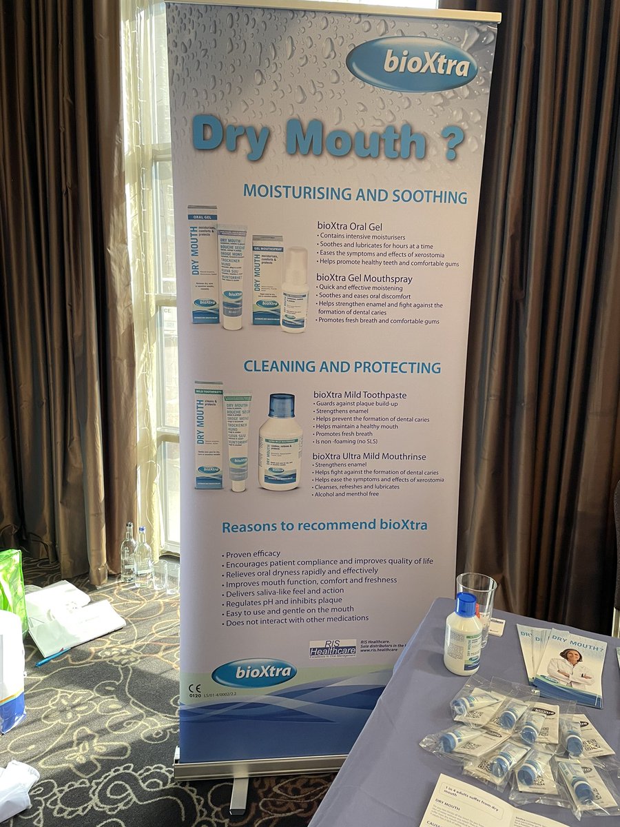 Today we are exhibiting at BAHNON bi annual conference. Dry mouth products that help to ease the discomfort of dry mouth in head and neck cancer #bioxtra #xerostomia #oralhealth #headandneckcancer
