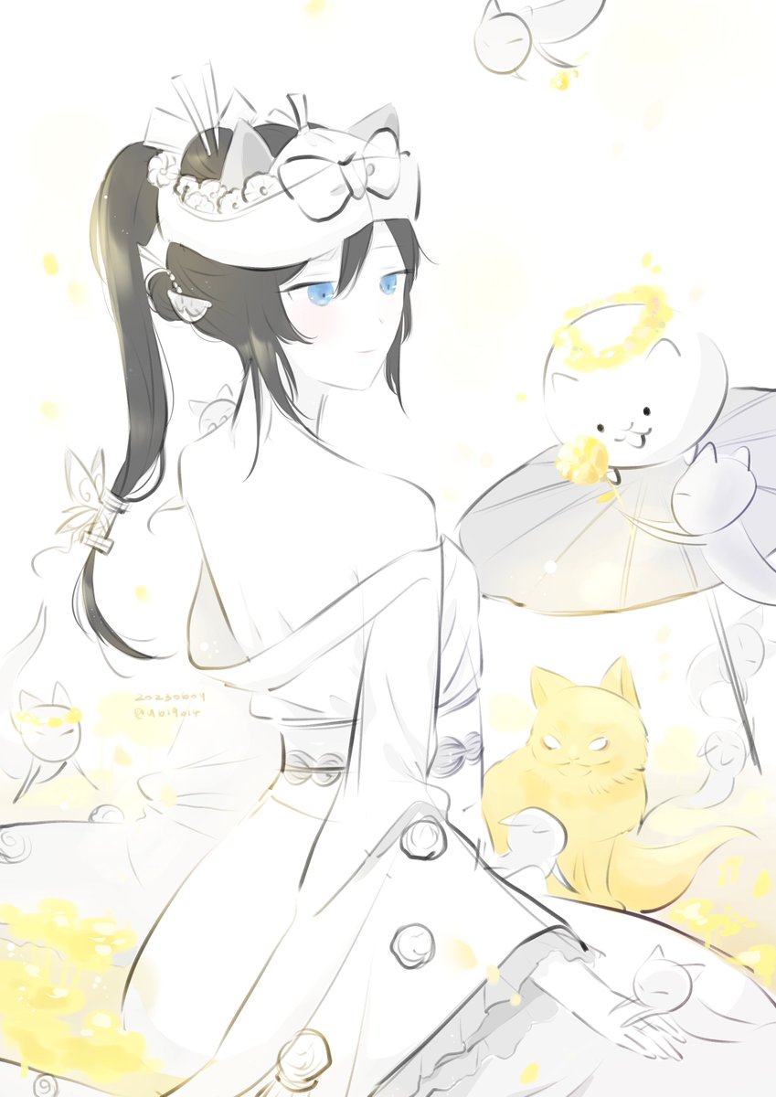 不知道上面的構造是什麼怕畫錯都不敢畫
畫黑無垢的時候終於查到了🥹👍