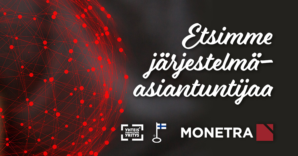 Oletko etsimämme Nepton-velho tai haluaisitko kehittyä sellaiseksi? Haemme nyt vahvistusta järjestelmäasiantuntijatiimiimme. Sinua odottavat kiehtovat työtehtävät, joissa pääset auttamaan niin asiakkaitamme kuin palveluntuotantoammekin. 
kuntarekry.fi/fi/tyopaikat/j…