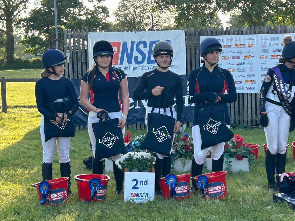 Congratulations to our Equestrian Team 🏇who achieved 3rd place representing Herts in the Open County Champs, & 2nd in the @NSEAEst1991 Eventer Challenge at Hickstead over the Bank Hol weekend! 🥉🥈#teamberko