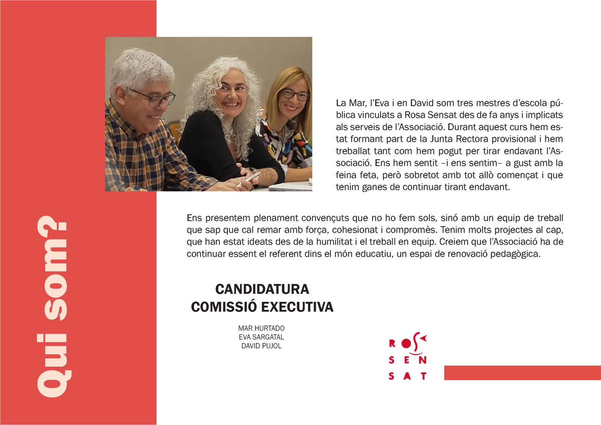 evabachbcn's tweet photo. Com a sòcia 6.525 i juntament amb @montserratjimvi recolzem aquesta candidatura perquè la coneixem de ben a prop i compartim la seva mirada de mestres a peu d’aula vers l'infant i l'educació, el seu llenguatge pedagògic, la seva entrega i els reptes que vertebren la seva proposta https://t.co/cyrreE13z4