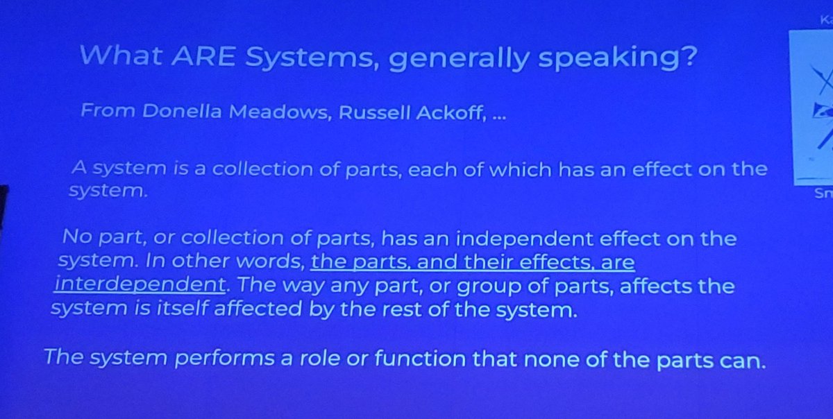 The complexity of a system is the Product of the Interaction of its Parts (PIP).
Meaning that whatever complexity can be pushed into parts does not contribute to system complexity.

Hence, while often ignored, it's vital to deliberately design the PIP.
#DDDEU
- @DanaBredemeyer