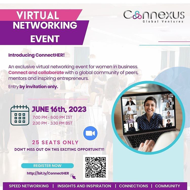 📣 CALLING 📣 Women in Business (#Global) #businessnetworking FRI JUNE 16 2.30-3.30 BST. As an international mentor for @ConnexusGlobal I couldn’t be more proud that our global business community has launched #ConnectHER bitly.ws/HNPo #WomenInBusiness #femaleleaders