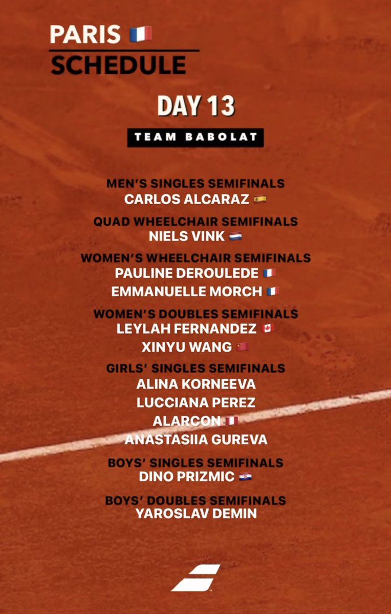 Let’s go Team Babolat 💪🏽 #BabolatFamily #FrenchOpen