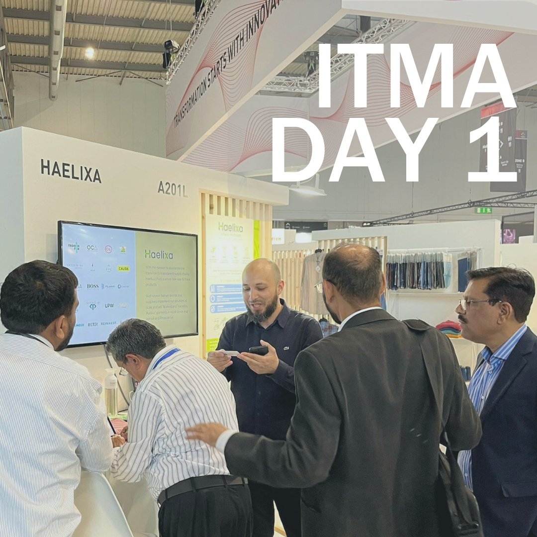 Day 1 was great and full of gracious visitors.

Join us in Hall 3 - A201L.

#ITMA2023 #textiles #traceability