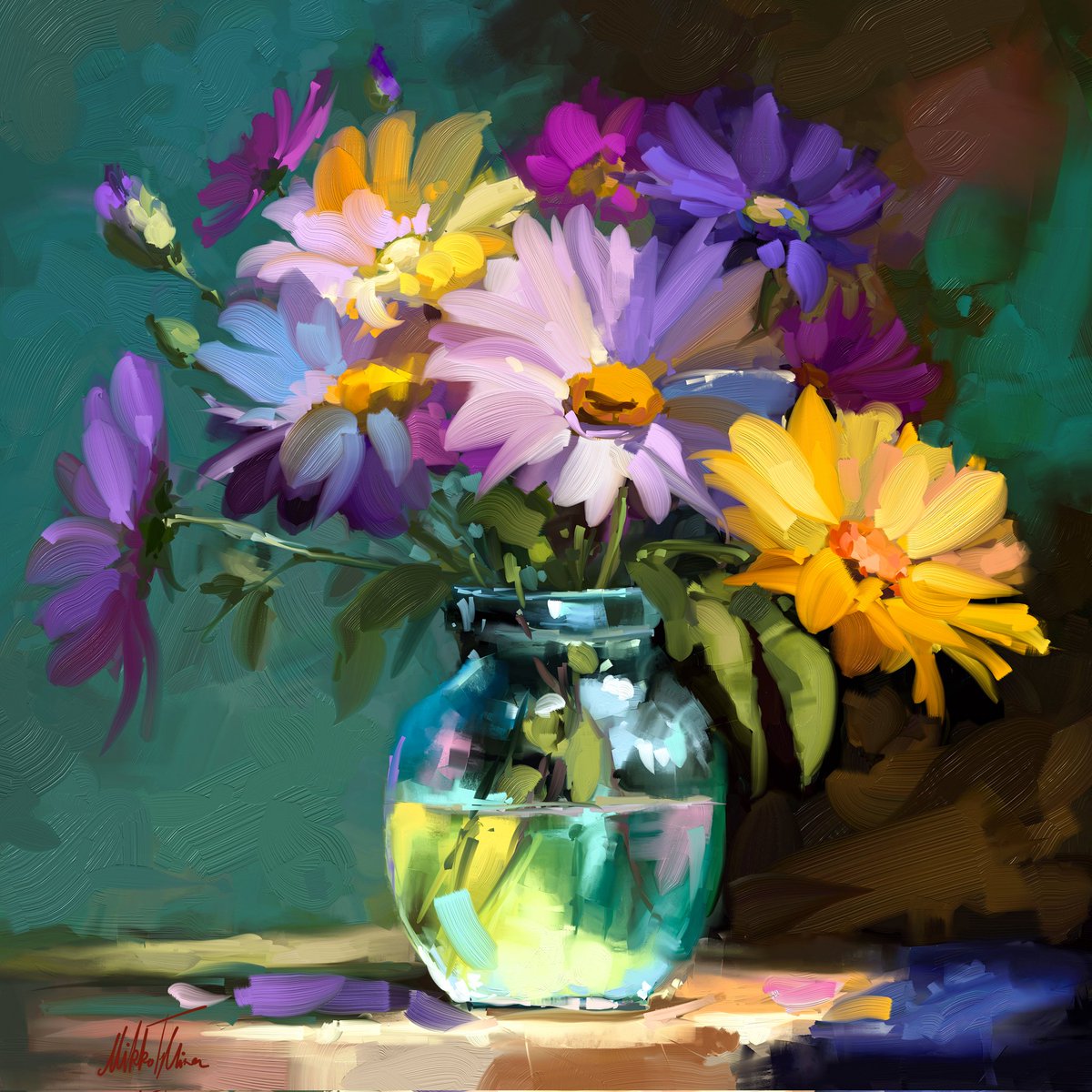 MikkoTyllinen's tweet photo. I am having so much fun, painting these stillife.
  It is pure joy to play with all those colors!  Hope you also enjoy  them!

#inspiration #creative #artist #flower
#ArtistOnTwitter #painting https://t.co/BslON2VfEk