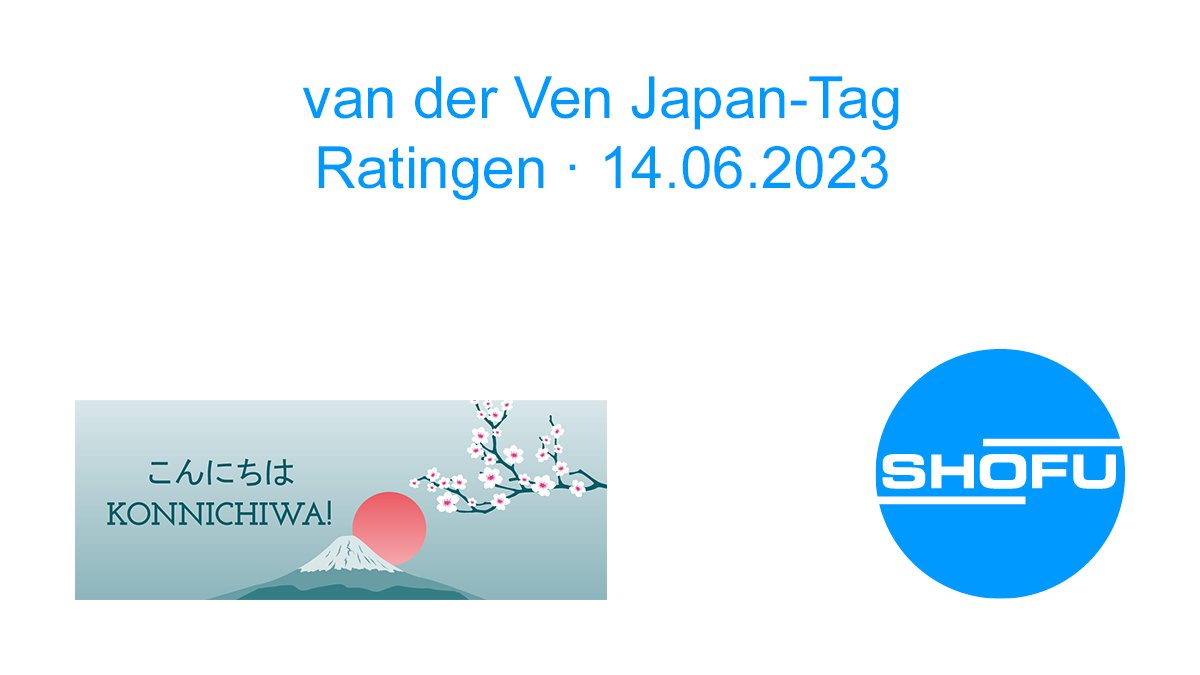 shofudental's tweet image. SHOFU DENTAL // Besuchen Sie uns: van der Ven Japan-Tag · Ratingen · 14.06.2023 // #shofu #dental // shofu.de