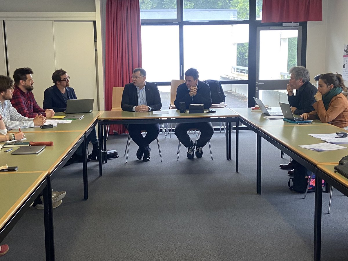 Emmanuel_Laot's tweet photo. Morlaix (22). Ouverture du séminaire de recherche de @LeCnam_Inseac par  @JeanPaulVermot le maire de Morlaix et @emmanuel_ethis. https://t.co/36oxhnRo6C