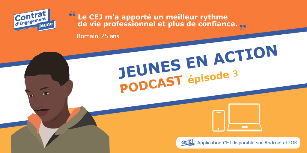 France Travail (@francetravail) on Twitter photo Contrat d'Engagement Jeune : comment l'accompagnement de @pole_emploi aide les jeunes à trouver un #emploi ou une #formation ? 🤝
🎧 Suivez Romain dans le 3e épisode de notre série de podcasts sur le #CEJ ➡️ octopus.saooti.com/main/pub/podca… <a href="/gouvernementFR/">Gouvernement</a> #1jeune1solution #TousMobilisés Contrat d'Engagement Jeune : comment l'accompagnement de @pole_emploi aide les jeunes à trouver un #emploi ou une #formation ? 🤝
🎧 Suivez Romain dans le 3e épisode de notre série de podcasts sur le #CEJ ➡️ octopus.saooti.com/main/pub/podca… <a href="/gouvernementFR/">Gouvernement</a> #1jeune1solution #TousMobilisés