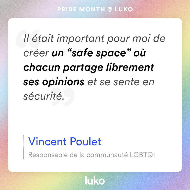 getluko's tweet photo. Célébrons la #diversité et l'#inclusion ! 🌈
Nous mettons à l'honneur notre communauté #LGBTQ+ au sein de l'équipe Luko ! Chaque mois, ses membres se réunissent et discutent des moyens de sensibiliser et de lutter contre les stéréotypes et les discriminations. 🏳️‍🌈