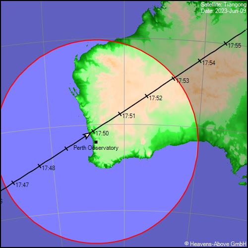 #Perth #WA the Chinese Tiangong Space Station will fly over at 5:46 pm

#perthnews #perthevents #wanews #communitynews #westernaustralia #perthlife #perthtodo #perthhappenings