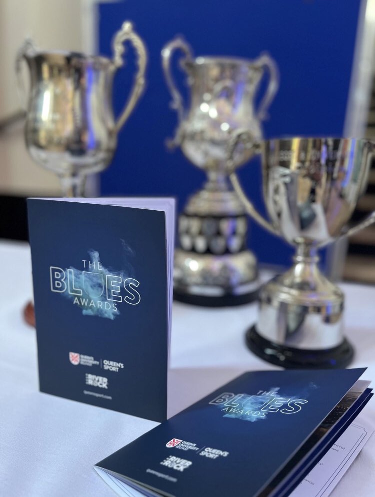 Another great night @QUBelfast @QueensSport Blues awards night . Well done to all nominees and winners. A night to recognise and reward sporting achievement and profile the #powerofsport