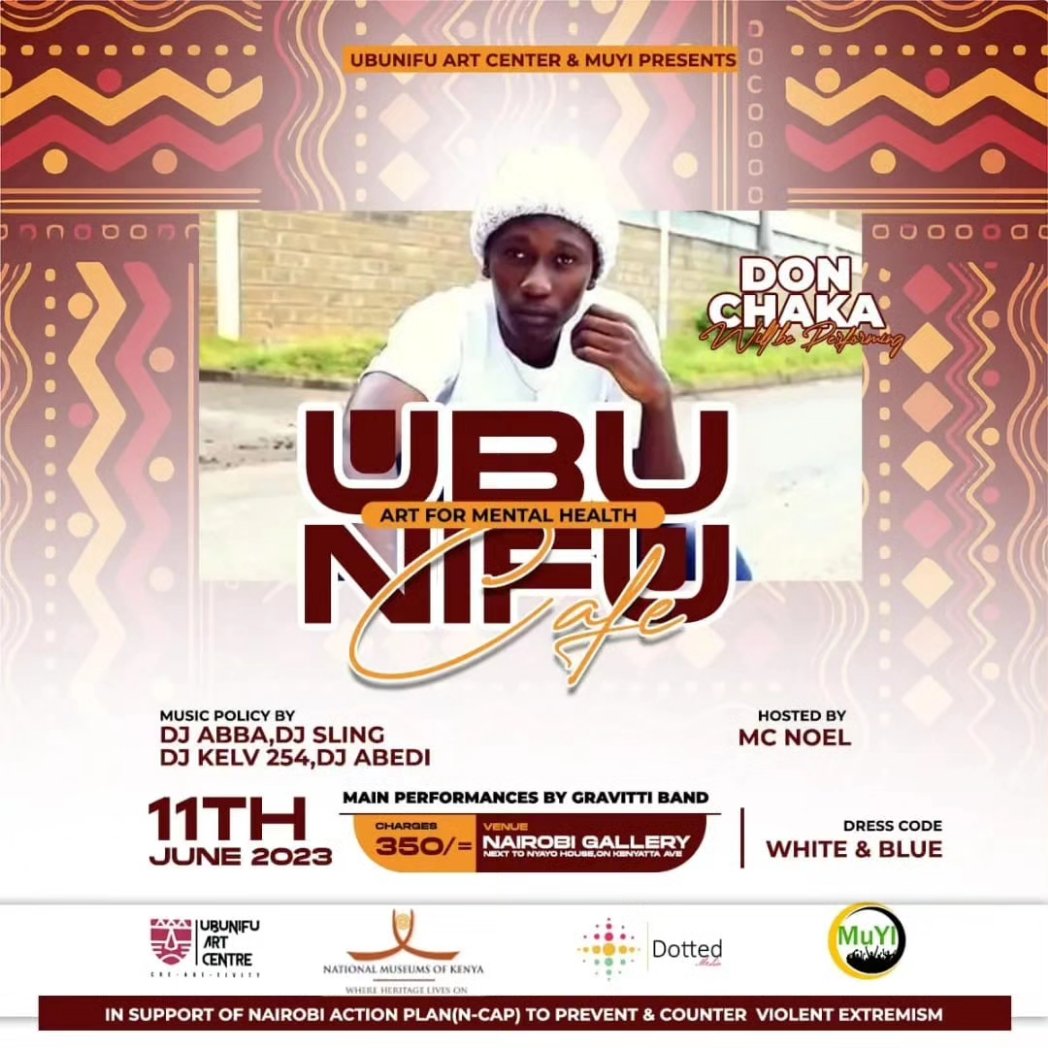mukuruyouthI's tweet photo. Here's is just a glimpse of our artists from Mukuru who will be performing at the 2nd edition of the #UbunifuCafe at the @nairobigallery  from 1PM to 8PM with our theme being Art for Mental Health. 

Get your Tickets via Till No 5528657 At Kshs. 350.00 Only. https://t.co/o5eiArXBfM