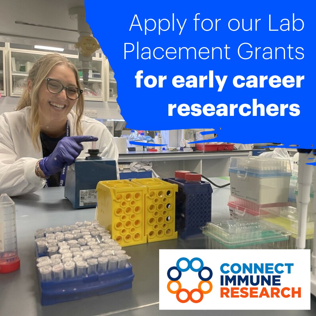 BT1DUK's tweet image. Just 2 weeks left to apply for our Lab Placements Grants! 🔬

With our Connect Immune Research partners, we're #funding researchers to undertake a formal lab placement to learn new skills and techniques.

Apply now by 22 June: bit.ly/3ZxvM9t

#ECRs #autoimmune #grants
