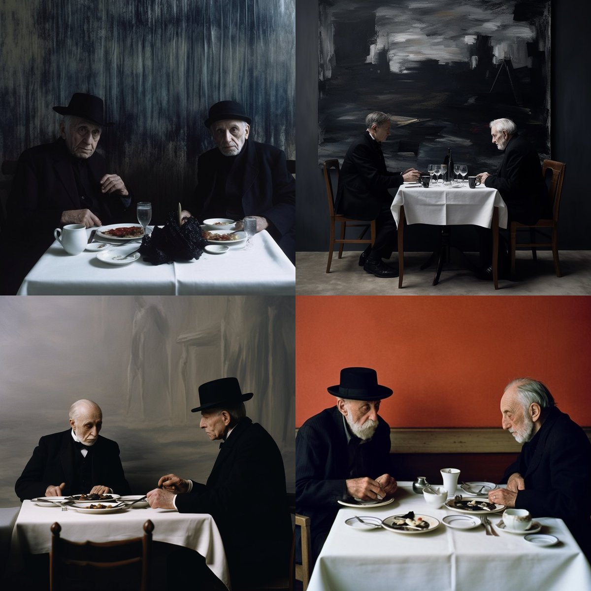 Impossible lunch between Claude Monet and Pierre Soulages made with #Midjourney. Looks it has really happened. Which one is your favorite ?
#FUNconférence23 #FUNChallengeIA