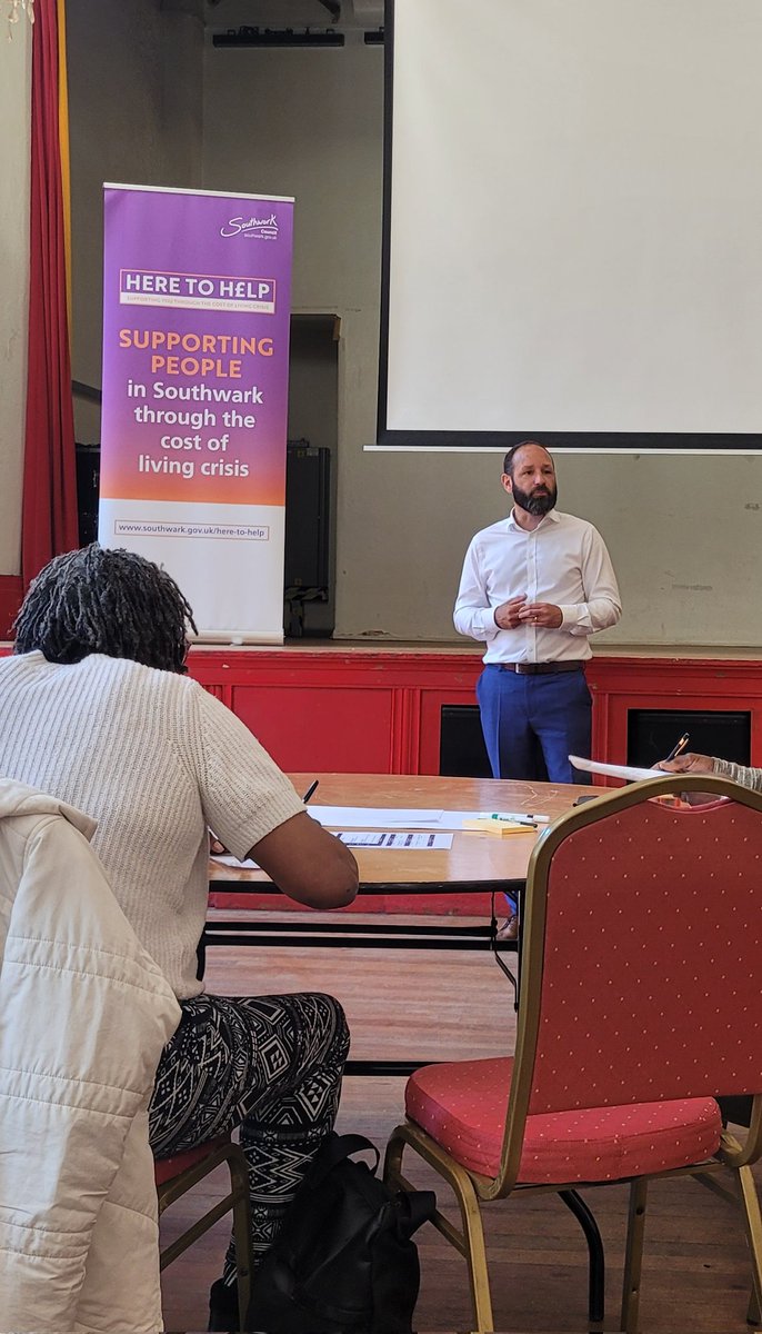 SouLonMission's tweet photo. Really good to be @ChurchWalworth for @lb_southwark follow up to the cost of living conference. Voluntary sector partners showing what's achieved through cross sector collaboration.  Grateful to councillors @evenor23 @steviecryan @kieronjwilliams and @cosouthwark CEO @alsameraia https://t.co/S4W9vtlKRH