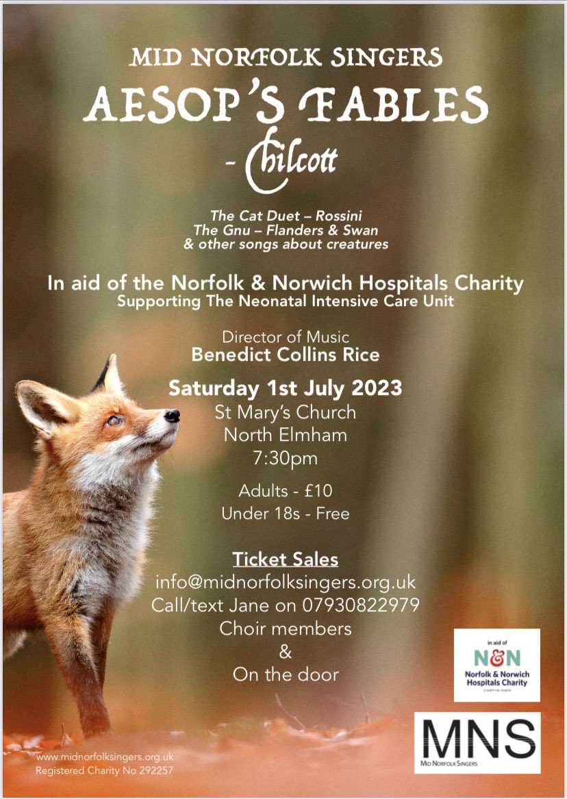 Mid-Norfolk Singers (@midnorfolksing) on Twitter photo Our next concert, hope you can come! Weāre raising funds for the Norfolk & Norwich Hospital Charity and in particular the Neonatal Intensive Care Unit.@NNUHCharity <a href="/visitnorfolk/">Visit Norfolk</a> <a href="/nthnorfolknews/">North Norfolk News</a> <a href="/NorthNorfolk/">Enjoy North Norfolkā¢</a> <a href="/AboutDereham/">aboutDereham</a> <a href="/B_CR_/">Benedict Collins Rice</a> Our next concert, hope you can come! Weāre raising funds for the Norfolk & Norwich Hospital Charity and in particular the Neonatal Intensive Care Unit.@NNUHCharity <a href="/visitnorfolk/">Visit Norfolk</a> <a href="/nthnorfolknews/">North Norfolk News</a> <a href="/NorthNorfolk/">Enjoy North Norfolkā¢</a> <a href="/AboutDereham/">aboutDereham</a> <a href="/B_CR_/">Benedict Collins Rice</a>
