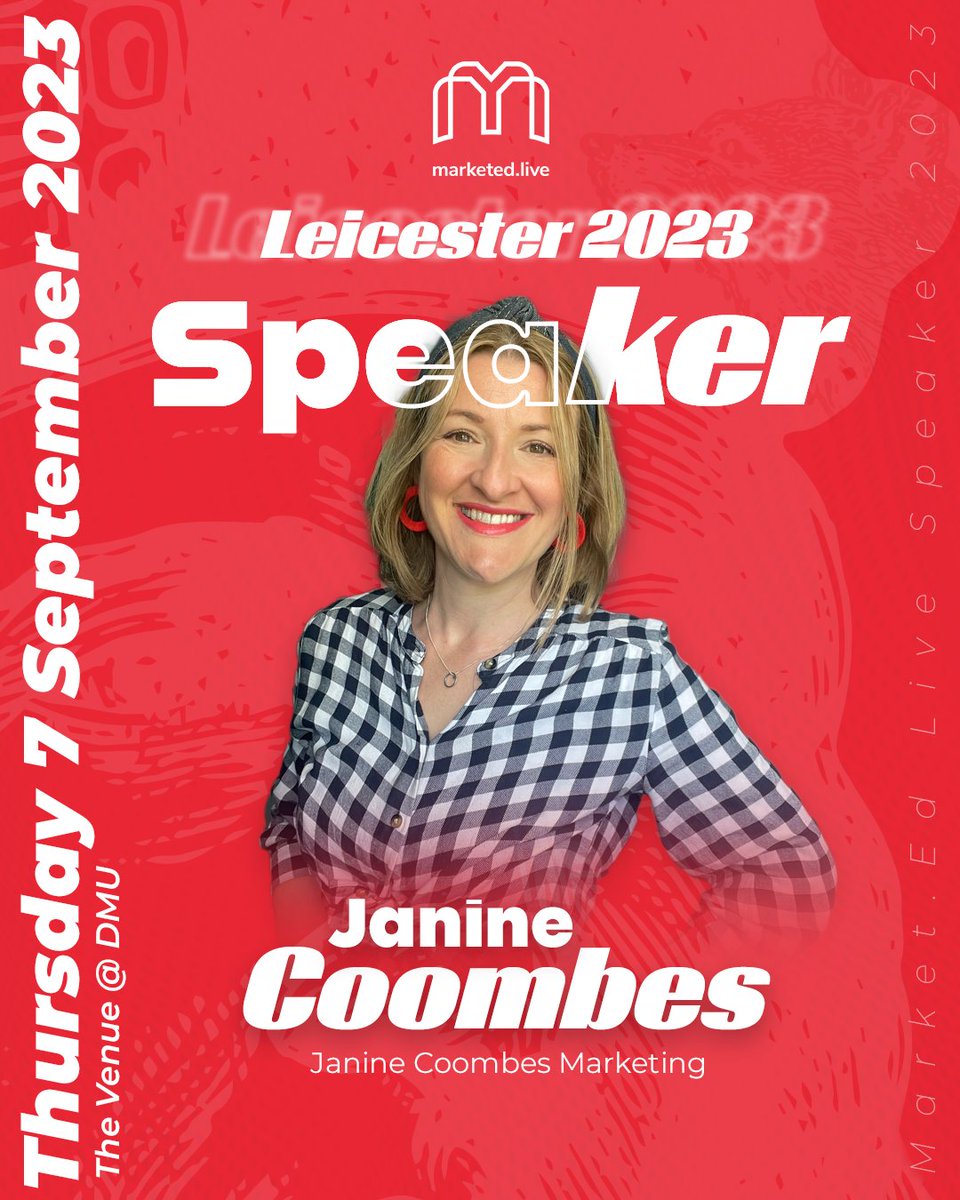 SPEAKER ANNOUNCEMENT 🎉

Janine bloody Coombes. 

This wonder-woman is a marketing tour de force 💪 Janine's challenge is 'You shouldn't ask your customers what they want' 🤯

Hear her out before you say it's nonsense 👇
marketed.live/tickets

#Leicester2023 @janinecoombes