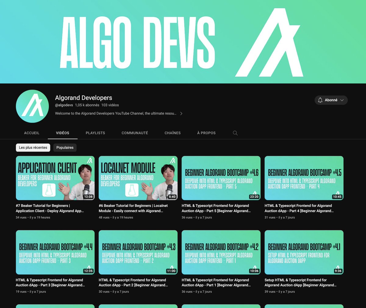 Algorand France tweet media