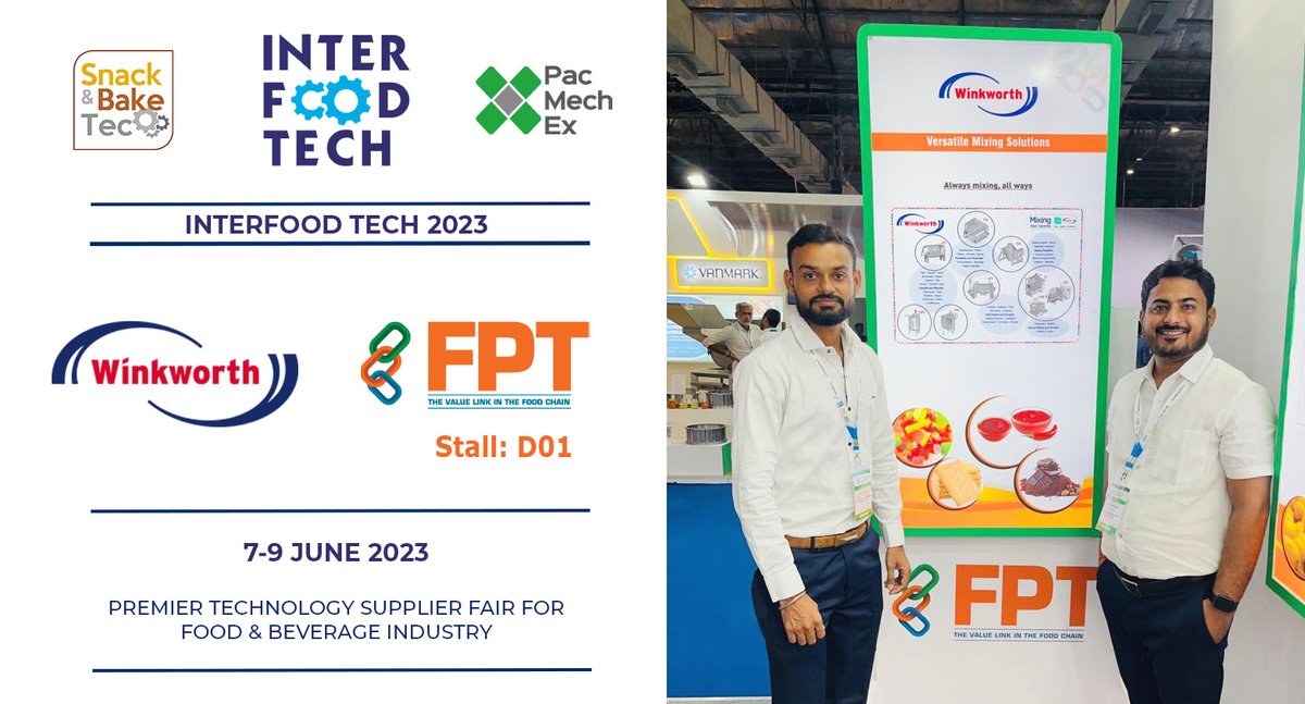 The @Inter_foodtech 2023 #exhibition is currently taking place in #Mumbai. Our partner, FTP looks forward to welcoming you at stand D01 in Hall 1 to discuss all things #mixing, #cooking, #melting & #blending for #India's #foodindustry.

#foodprocessingmachinery @FoodProcessin14