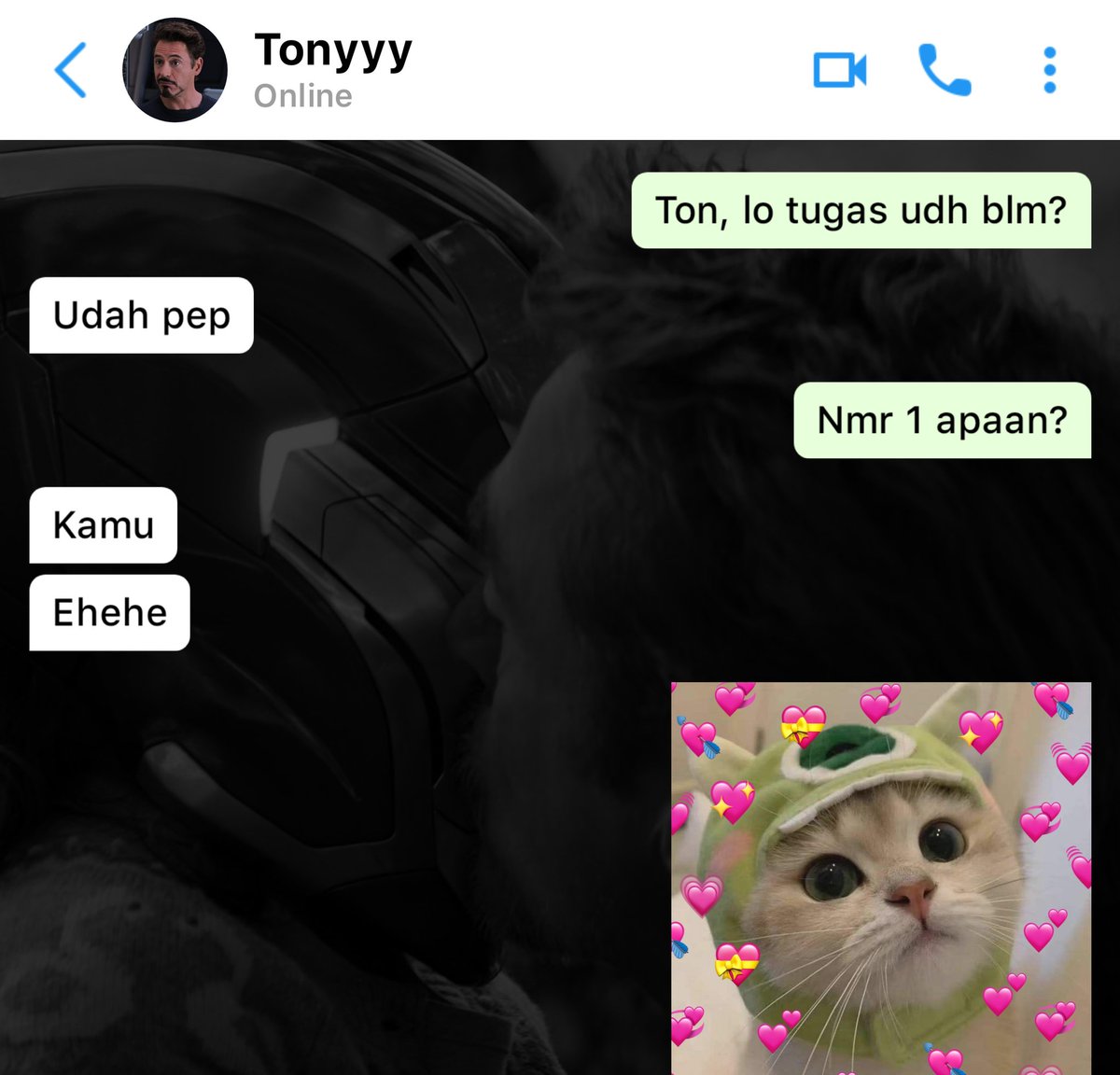 Marvfess's tweet photo. Marv!

Pepper ketika nanyain tugas ke Tony bilek: https://t.co/mBxJhwMe3v