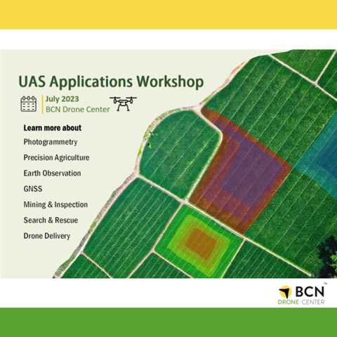 Discover the applications of drones in different sectors like agriculture, land observation, surveillance, and more at our exclusive Workshop. From July 3rd to 6th at BCN Drone Center! Join professionals and drone pilots in this unique experience. Register now! #drones #workshop