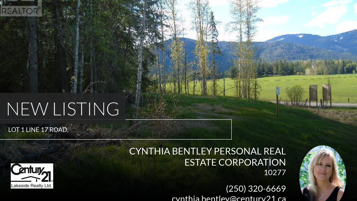 📍 New Listing 📍 Take a look at this fantastic new property that just hit the market located at Lot 1 Line 17 Road, in Celista. Reach out here or at (250) 320-6669 for more information

Cynthia Bentley Personal Real Estate Corpo... homeforsale.at/LOT_1_LINE_17_…